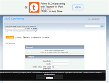 Tablet Screenshot of caravaning.si